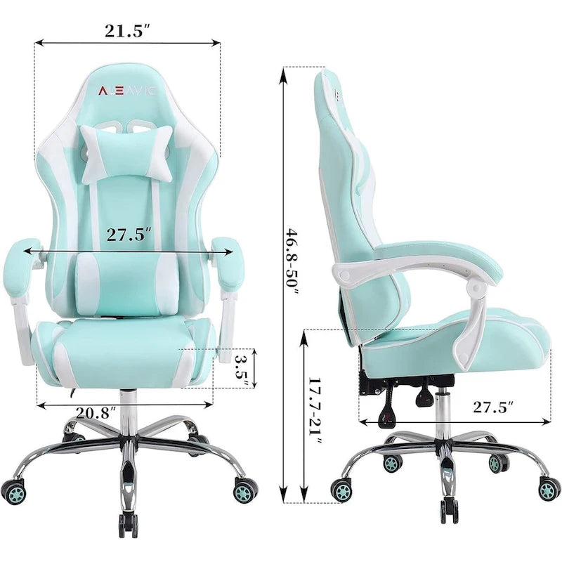 Chaise gaming de style course
