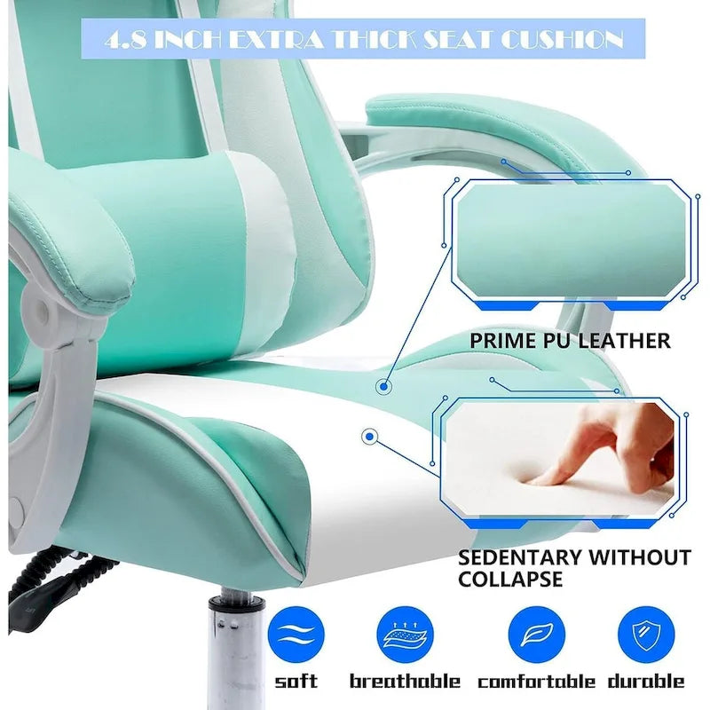 Chaise gaming de style course