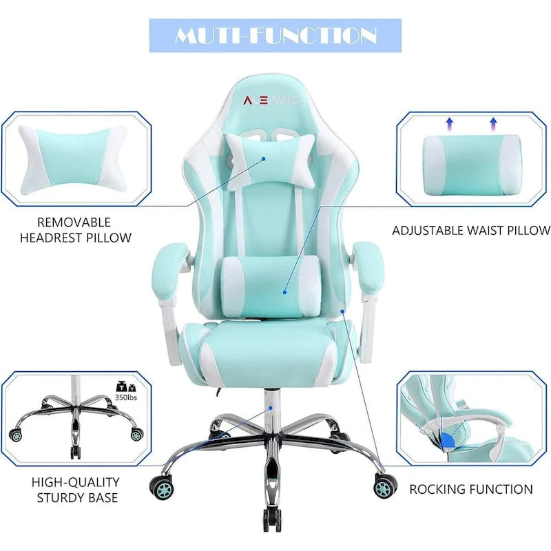 Chaise gaming de style course