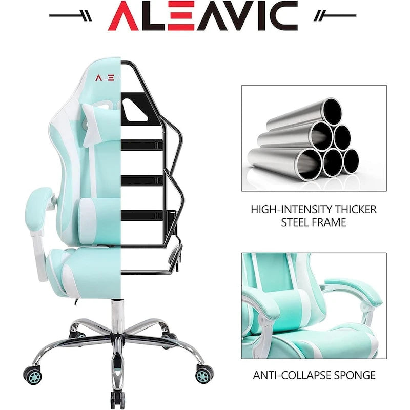Chaise gaming de style course