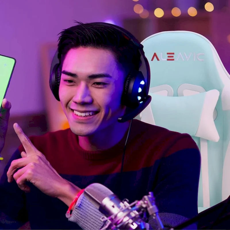 Chaise gaming de style course