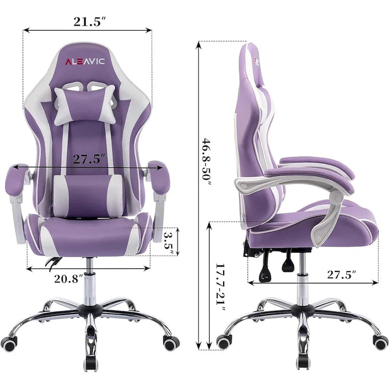 Chaise gaming de style course