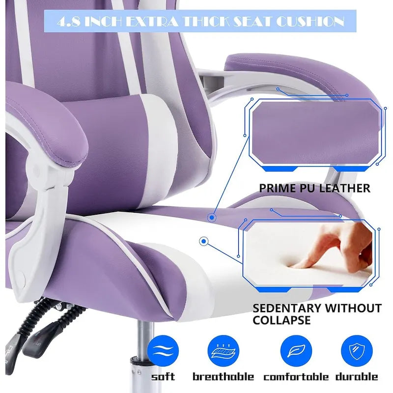 Chaise gaming de style course