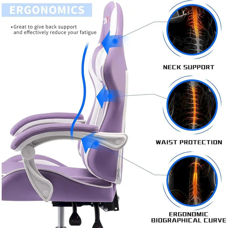 Chaise gaming de style course
