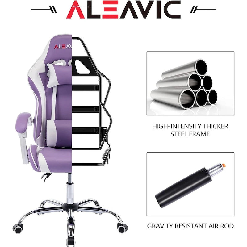 Chaise gaming de style course