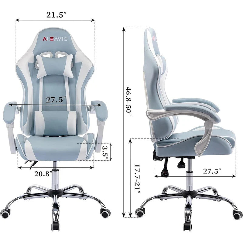 Chaise gaming de style course