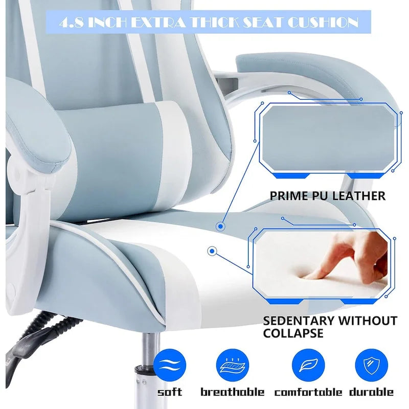 Chaise gaming de style course