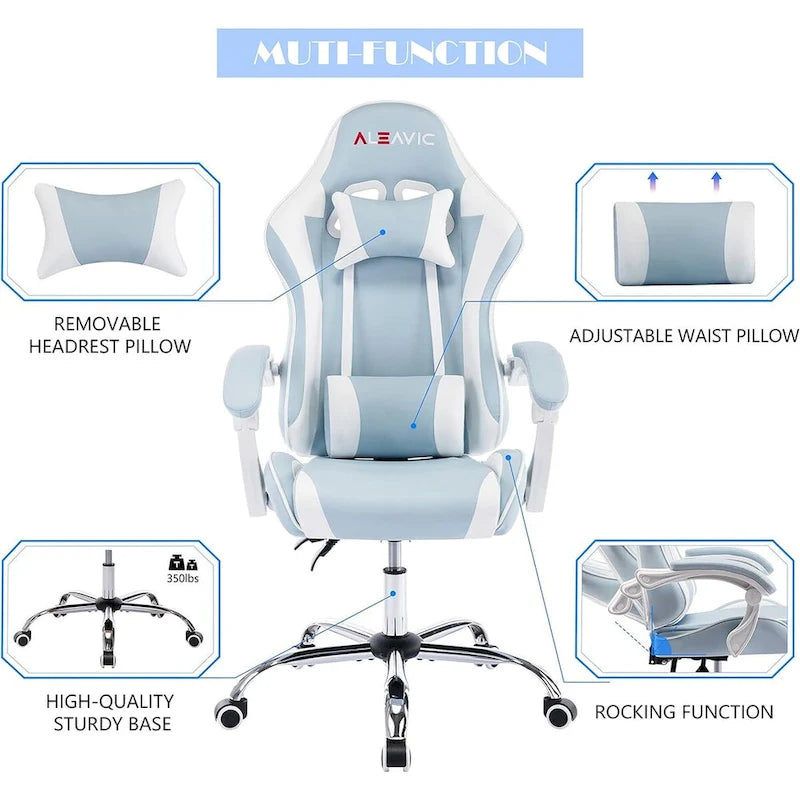 Chaise gaming de style course