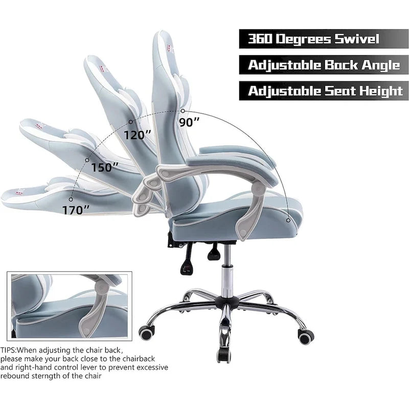 Chaise gaming de style course