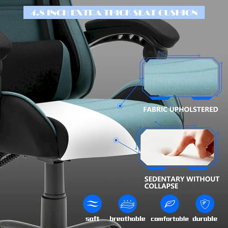 Chaise gaming de style course