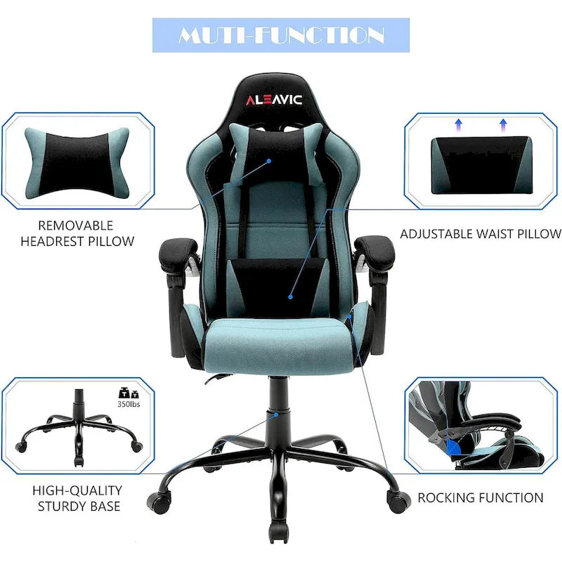 Chaise gaming de style course