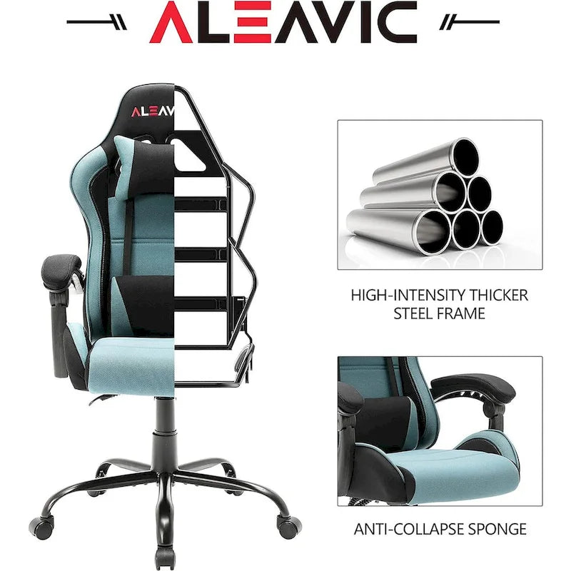 Chaise gaming de style course