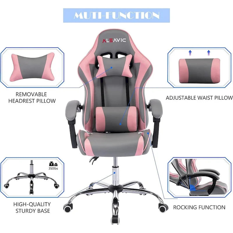 Chaise gaming de style course
