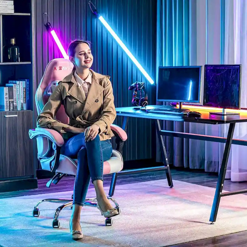 Chaise gaming de style course