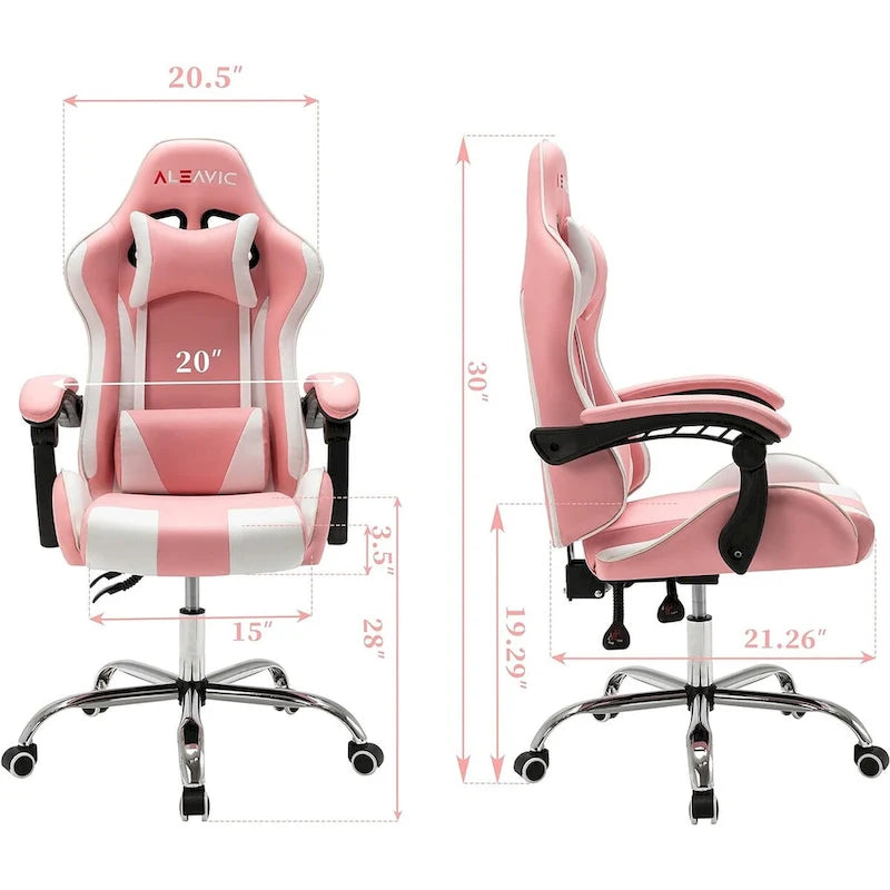 Chaise gaming de style course