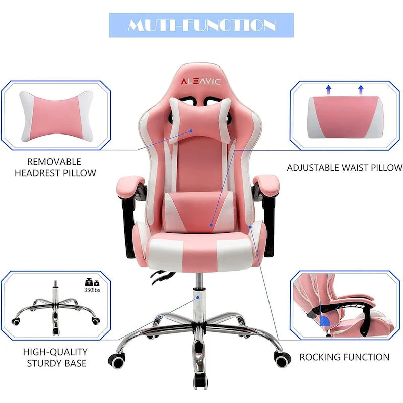 Chaise gaming de style course