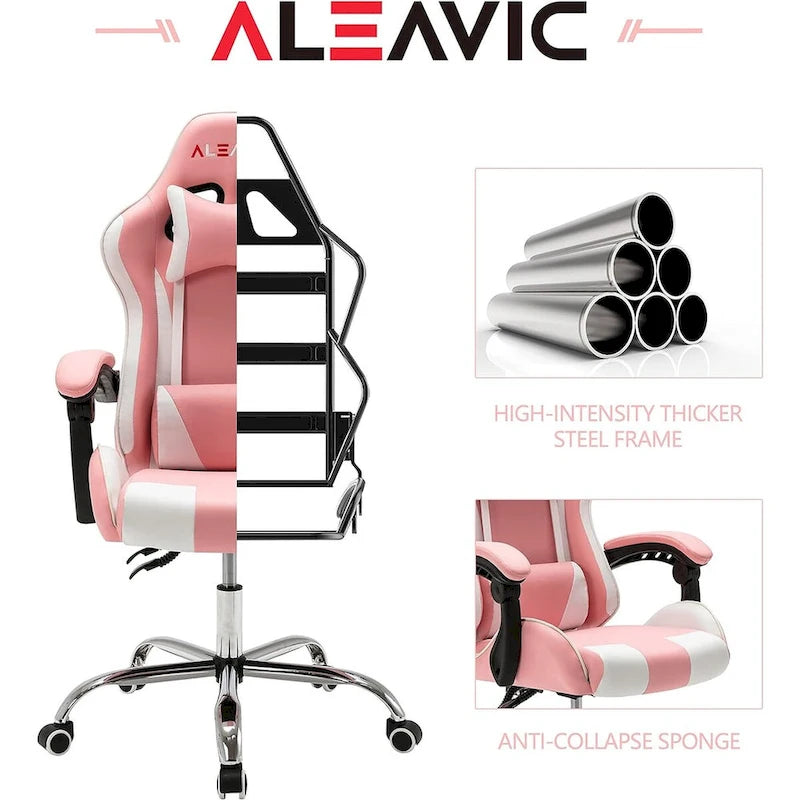 Chaise gaming de style course