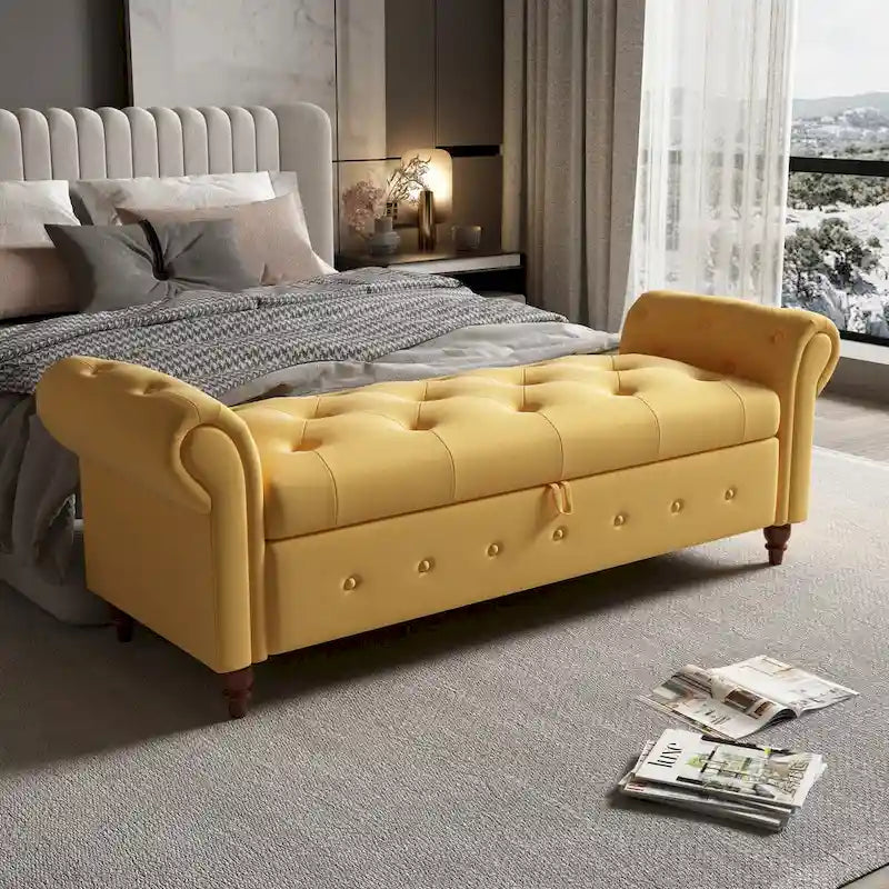 Banc ottoman avec rangement